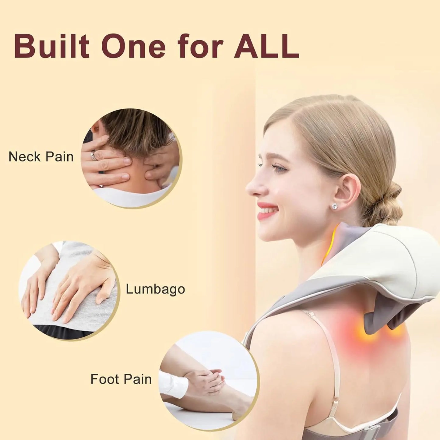 6D Smart Heated Neck & Shoulder Massager