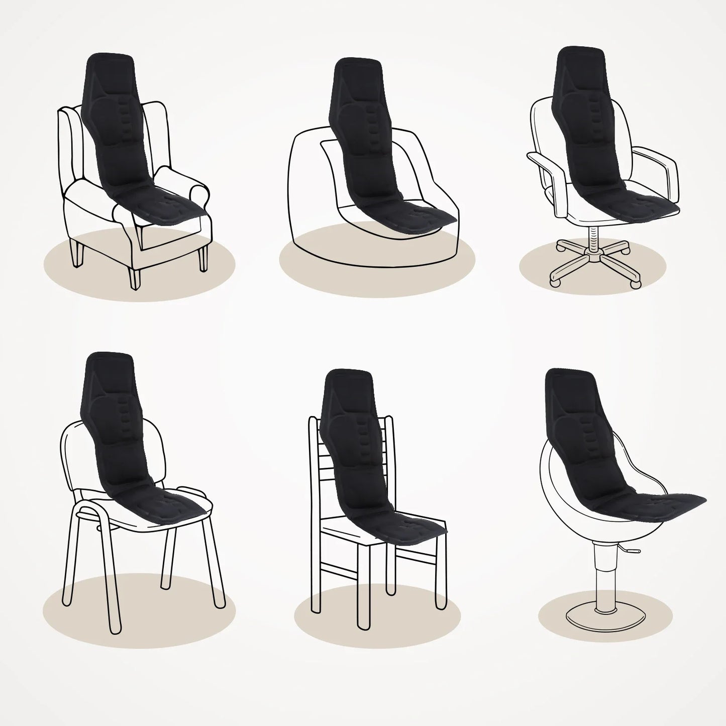 Full-Body Heated Massage Cushion