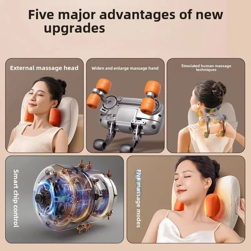 Smart Heated Massage Pillow
