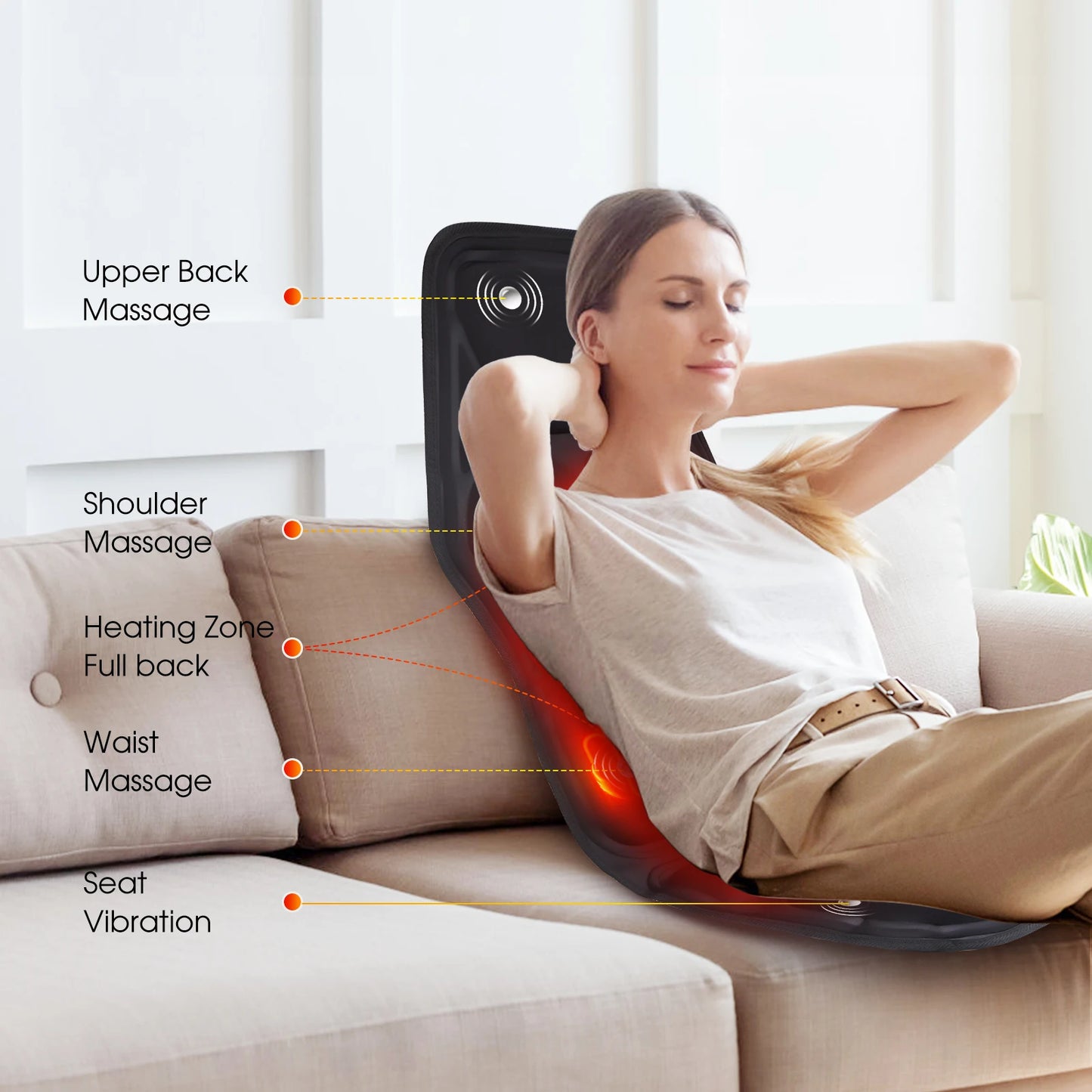 Full-Body Heated Massage Cushion