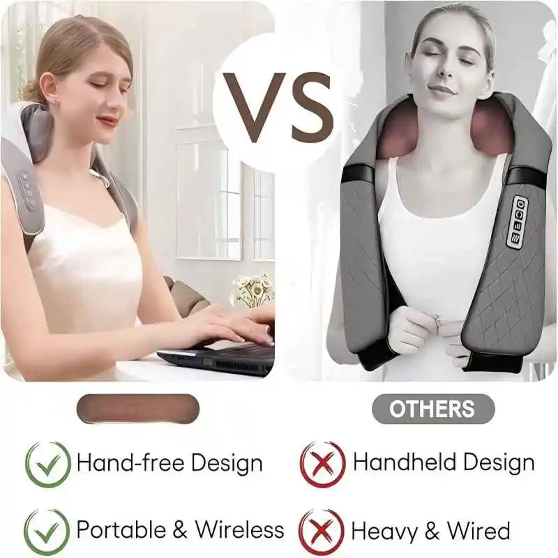 6D Smart Heated Neck & Shoulder Massager