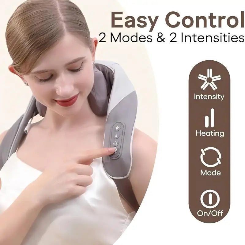 6D Smart Heated Neck & Shoulder Massager