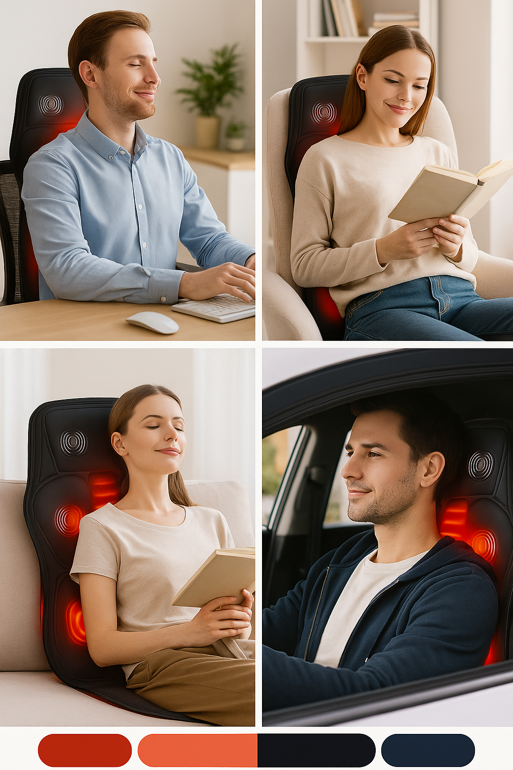 Full-Body Heated Massage Cushion